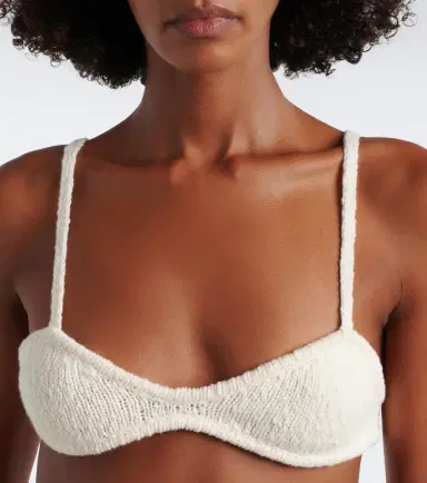 Aya Muse Kena knitted cotton bra top | Thumbnail 2