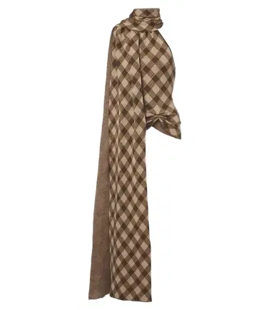 Aya Muse Kae scarf-detail plaid halterneck top | Thumbnail 1
