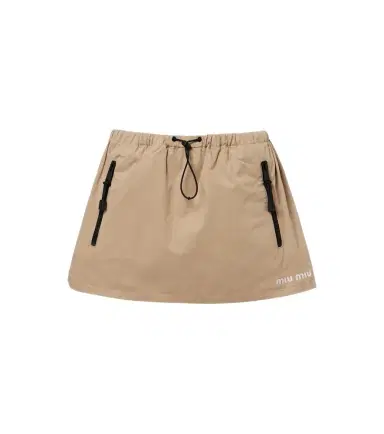 Miu Miu Cotton gabardine miniskirt | Thumbnail 1