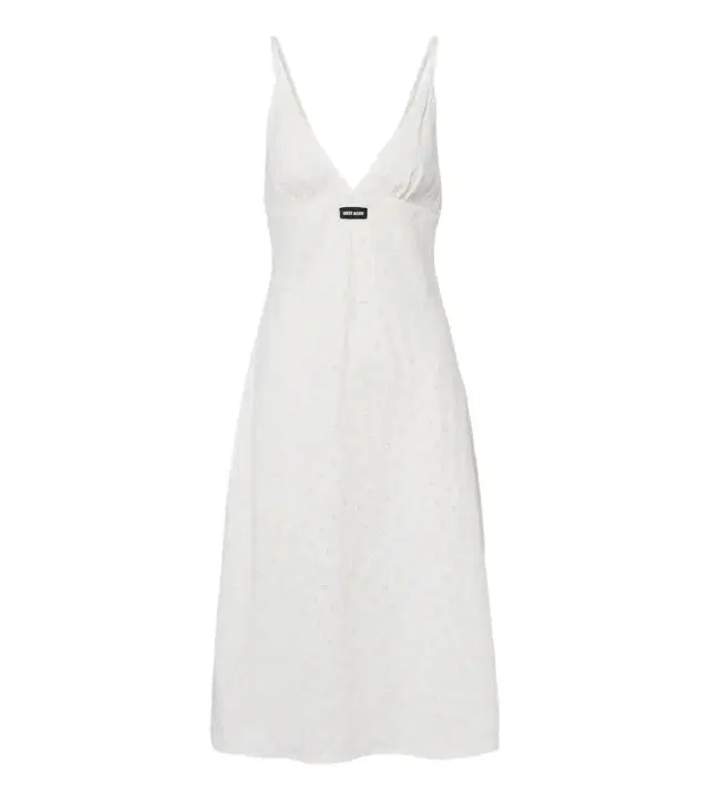 Miu Miu Broderie anglaise poplin midi dress