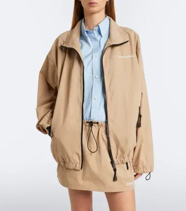 Miu Miu Cotton gabardine jacket | Thumbnail 2 Miu Miu Cotton gabardine jacket | Thumbnail 2