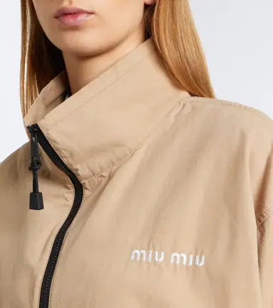 Miu Miu Cotton gabardine jacket | Thumbnail 6 Miu Miu Cotton gabardine jacket | Thumbnail 6
