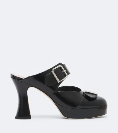 Simone Rocha Buckle Sculpt leather mules | Thumbnail 4 Simone Rocha Buckle Sculpt leather mules | Thumbnail 4