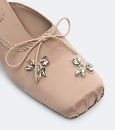 Simone Rocha Embellished satin mules | Thumbnail 3 Simone Rocha Embellished satin mules | Thumbnail 3