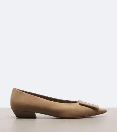 Roger Vivier Viv' in The City suede ballet flats | Thumbnail 3
