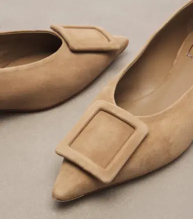 Roger Vivier Viv' in The City suede ballet flats | Thumbnail 4