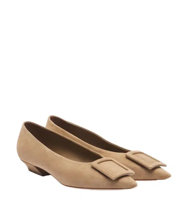 Roger Vivier Viv' in The City suede ballet flats