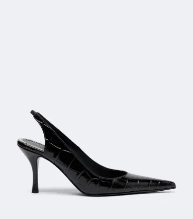 Magda Butrym Croc-effect leather slingbacks | Thumbnail 2