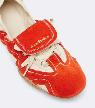 Acne Studios Bilaria leather and suede sneakers | Thumbnail 4