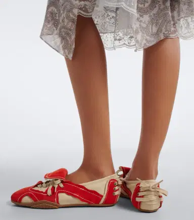 Acne Studios Bilaria leather and suede sneakers | Thumbnail 6