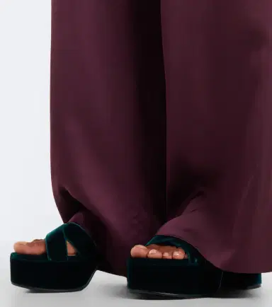 Gianvito Rossi Velvet platform sandals | Thumbnail 6 Gianvito Rossi Velvet platform sandals | Thumbnail 6