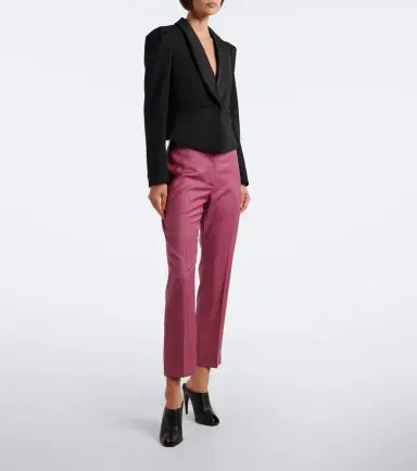Alexander McQueen Wool gaberdine slim pants | Thumbnail 5 Alexander McQueen Wool gaberdine slim pants | Thumbnail 5