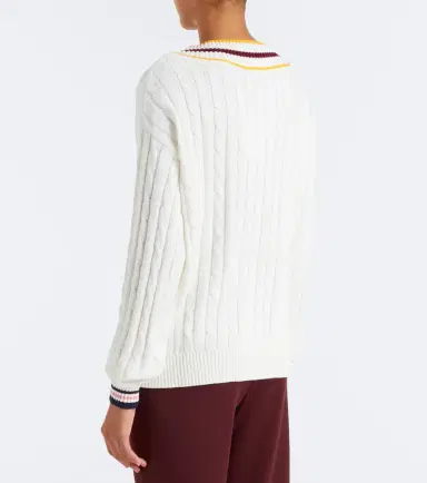 The Upside Josette cable-knit cotton sweater | Thumbnail 3