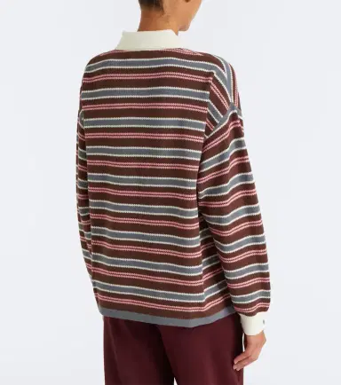 The Upside Wonder striped cotton polo sweater | Thumbnail 5