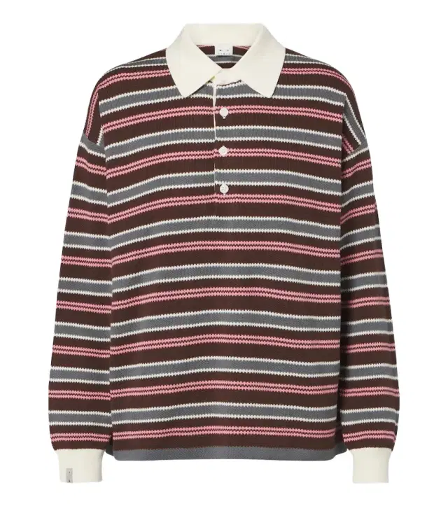 The Upside Wonder striped cotton polo sweater