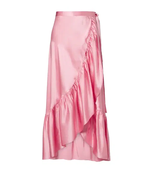 Eres Conversion silk satin midi skirt