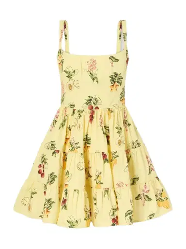 Agua by Agua Bendita Granadilla Tiered Floral-print Cotton-poplin Mini Dress | Thumbnail 1 Agua by Agua Bendita Granadilla Tiered Floral-print Cotton-poplin Mini Dress | Thumbnail 1