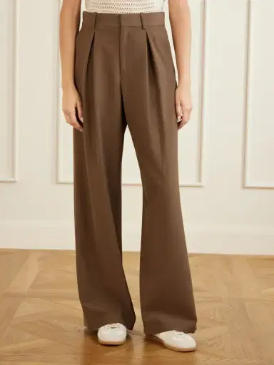 MM6 MAISON MARGIELA Pleated Cady Wide-leg Pants | Thumbnail 3 MM6 MAISON MARGIELA Pleated Cady Wide-leg Pants | Thumbnail 3