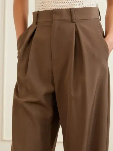 MM6 MAISON MARGIELA Pleated Cady Wide-leg Pants | Thumbnail 6 MM6 MAISON MARGIELA Pleated Cady Wide-leg Pants | Thumbnail 6