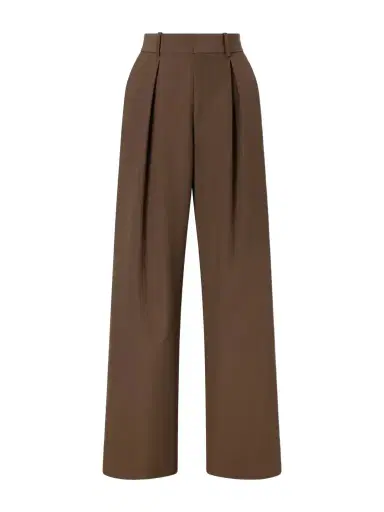 MM6 MAISON MARGIELA Pleated Cady Wide-leg Pants | Thumbnail 1 MM6 MAISON MARGIELA Pleated Cady Wide-leg Pants | Thumbnail 1