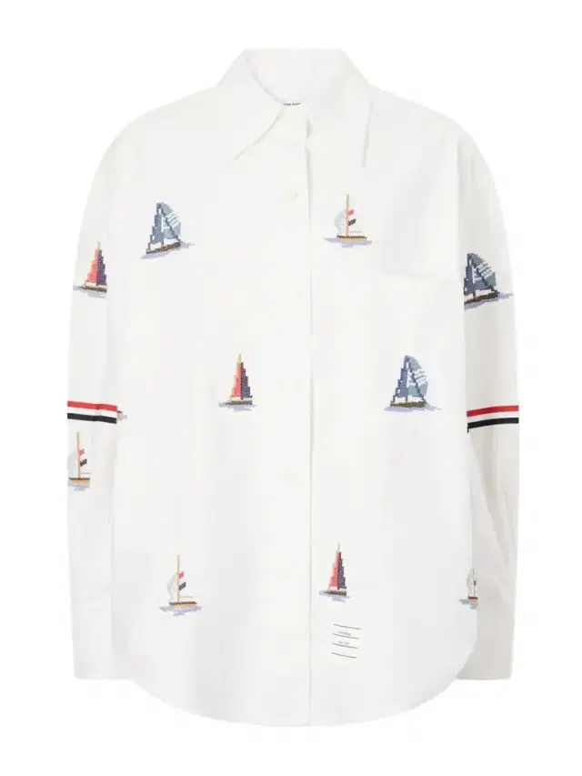 Thom Browne Embroidered Cotton Shirt