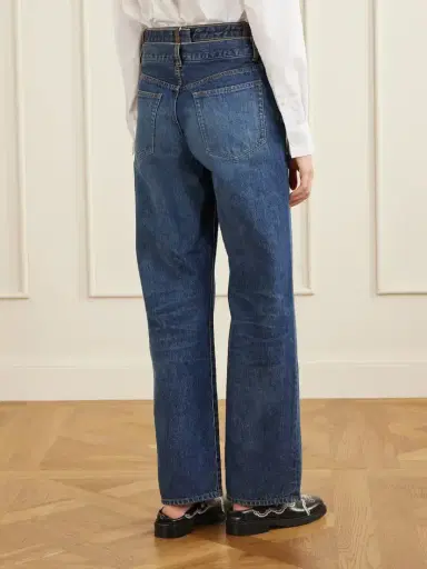 Sacai Wide-leg Denim And Wool-flannel Pants | Thumbnail 4