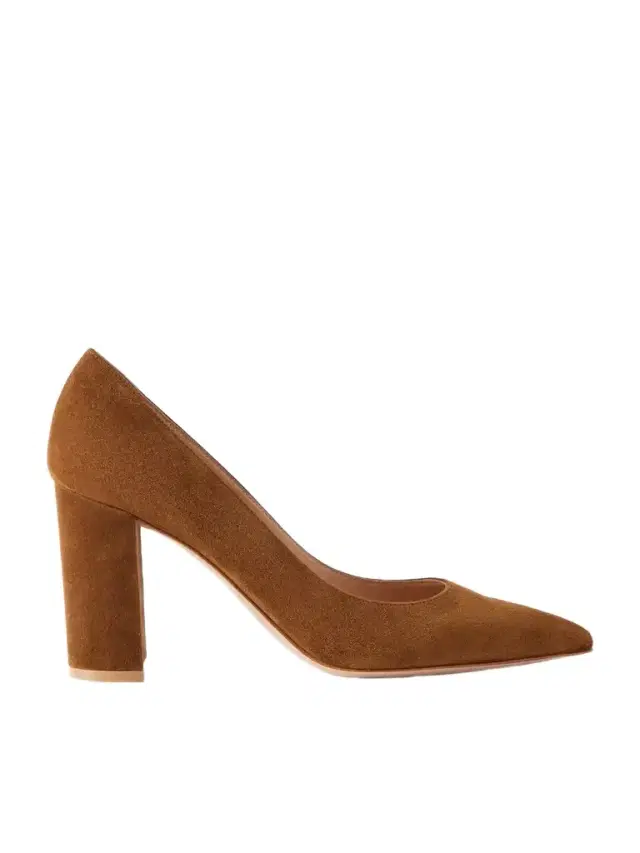 Gianvito Rossi Piper 85 Suede Pumps