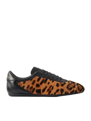 Dolce & Gabbana Leather-trimmed Leopard-print Plush Sneakers | Thumbnail 1 Dolce & Gabbana Leather-trimmed Leopard-print Plush Sneakers | Thumbnail 1