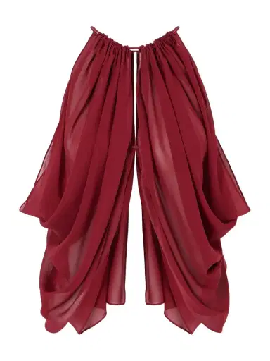 Aflalo Reysa Ruched Silk-crepe Top | Thumbnail 1