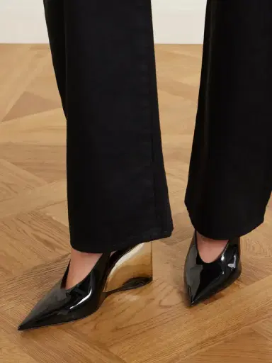 Alaïa 110 Patent-leather Wedge Pumps | Thumbnail 2