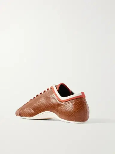 Dries Van Noten Snake-effect Leather Sneakers | Thumbnail 3 Dries Van Noten Snake-effect Leather Sneakers | Thumbnail 3