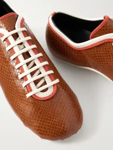 Dries Van Noten Snake-effect Leather Sneakers | Thumbnail 5 Dries Van Noten Snake-effect Leather Sneakers | Thumbnail 5