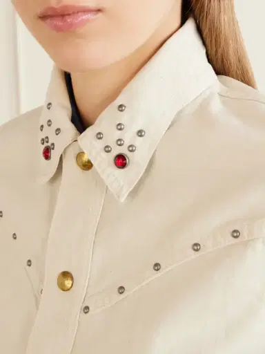 RRL Ida Cropped Embellished Denim Jacket | Thumbnail 5 RRL Ida Cropped Embellished Denim Jacket | Thumbnail 5