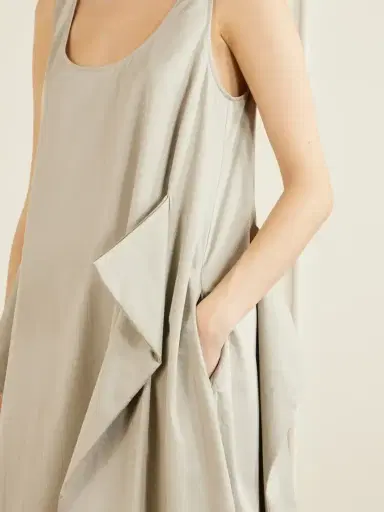 Tibi Cotton-poplin Midi Dress | Thumbnail 4