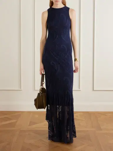 Etro Devoré Cotton-blend Crepe-jersey Maxi Dress | Thumbnail 2 Etro Devoré Cotton-blend Crepe-jersey Maxi Dress | Thumbnail 2
