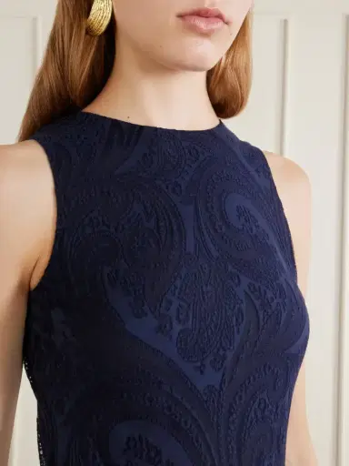 Etro Devoré Cotton-blend Crepe-jersey Maxi Dress | Thumbnail 4 Etro Devoré Cotton-blend Crepe-jersey Maxi Dress | Thumbnail 4
