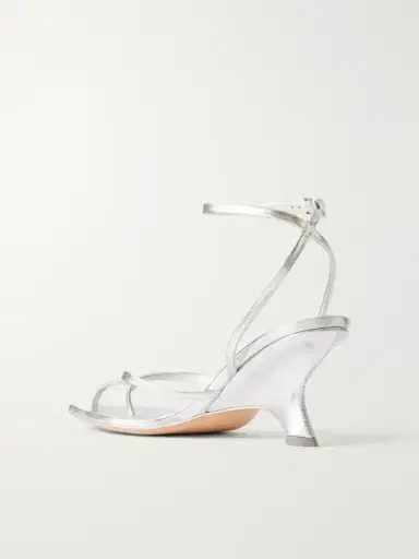 Simkhai Kelsey Metallic-leather Wedge Sandals | Thumbnail 3
