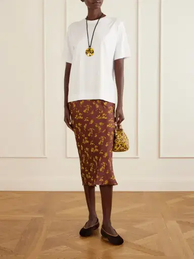Dries Van Noten Leather-trimmed Velvet Ballet Flats | Thumbnail 4 Dries Van Noten Leather-trimmed Velvet Ballet Flats | Thumbnail 4