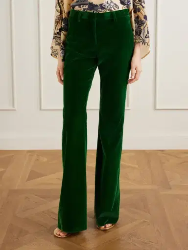 Etro Stretch-cotton Velvet Flared Pants | Thumbnail 3 Etro Stretch-cotton Velvet Flared Pants | Thumbnail 3