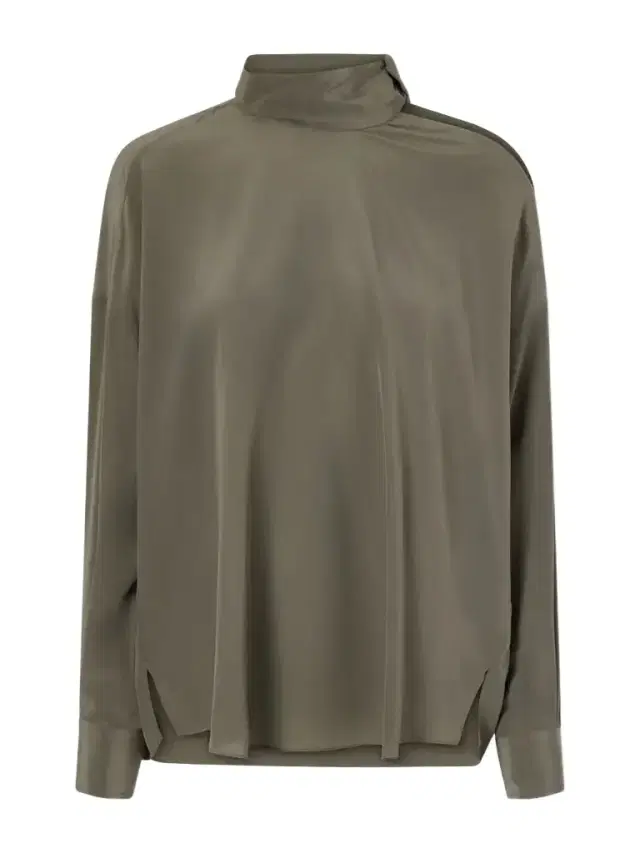 Brunello Cucinelli Bead-embellished Silk-satin Blouse