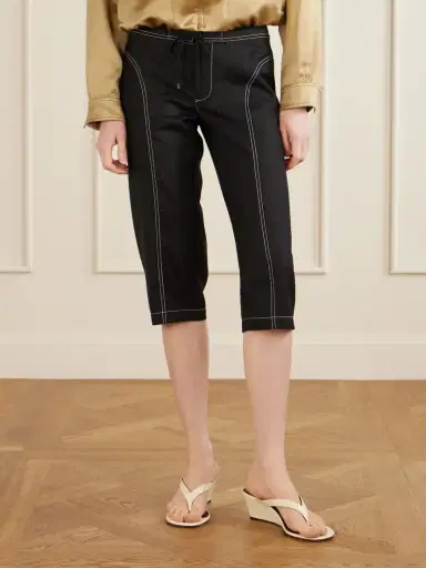 Aflalo Zuri Wool-twill Slim-fit Capri Pants | Thumbnail 3