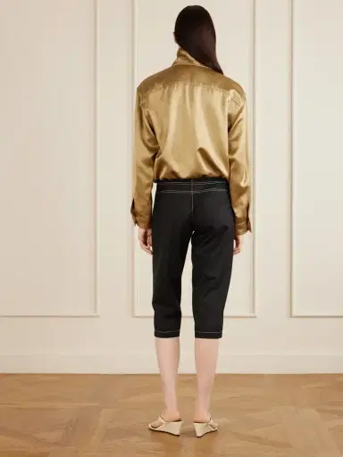 Aflalo Zuri Wool-twill Slim-fit Capri Pants | Thumbnail 4