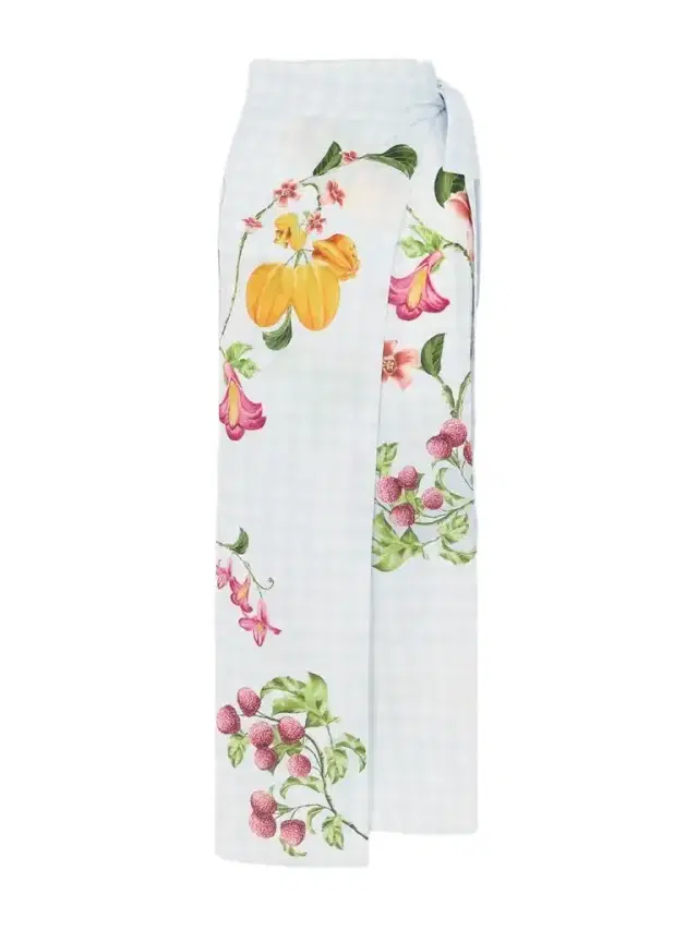 Agua by Agua Bendita Lavanda Printed Cotton And Silk-blend Voile Pareo