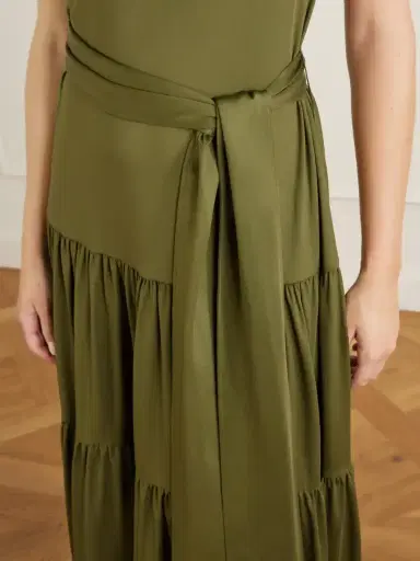 Altuzarra Liza Belted Tiered Gathered Jersey Maxi Dress | Thumbnail 4 Altuzarra Liza Belted Tiered Gathered Jersey Maxi Dress | Thumbnail 4