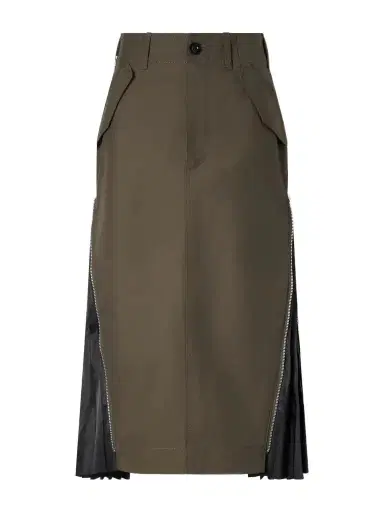 Sacai Weather Cotton-twill Midi Skirt | Thumbnail 1