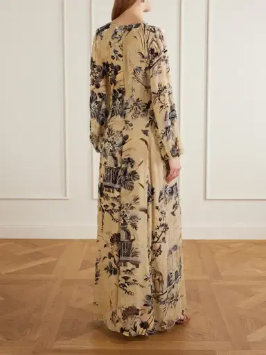Etro Printed Floral-jacquard Maxi Dress | Thumbnail 3 Etro Printed Floral-jacquard Maxi Dress | Thumbnail 3