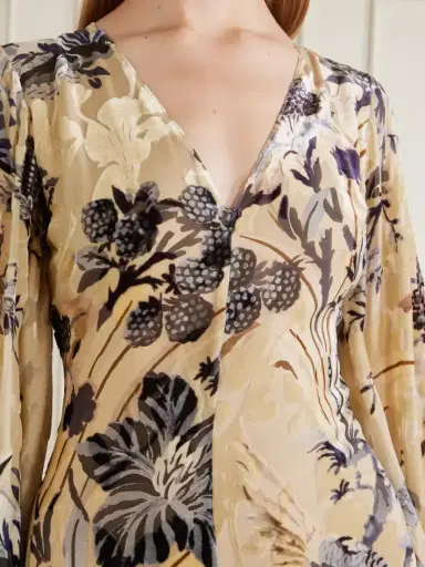 Etro Printed Floral-jacquard Maxi Dress | Thumbnail 4 Etro Printed Floral-jacquard Maxi Dress | Thumbnail 4