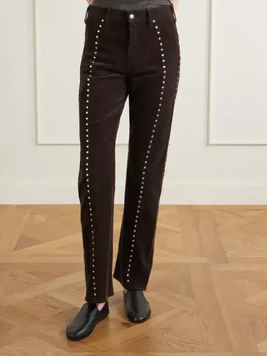 Polo Ralph Lauren Studded Stretch-cotton Corduroy Flared Pants | Thumbnail 3 Polo Ralph Lauren Studded Stretch-cotton Corduroy Flared Pants | Thumbnail 3