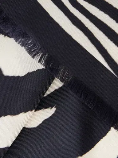 Nili Lotan Zebra-print Silk Scarf | Thumbnail 3 Nili Lotan Zebra-print Silk Scarf | Thumbnail 3