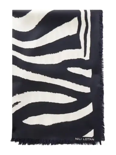 Nili Lotan Zebra-print Silk Scarf | Thumbnail 1 Nili Lotan Zebra-print Silk Scarf | Thumbnail 1